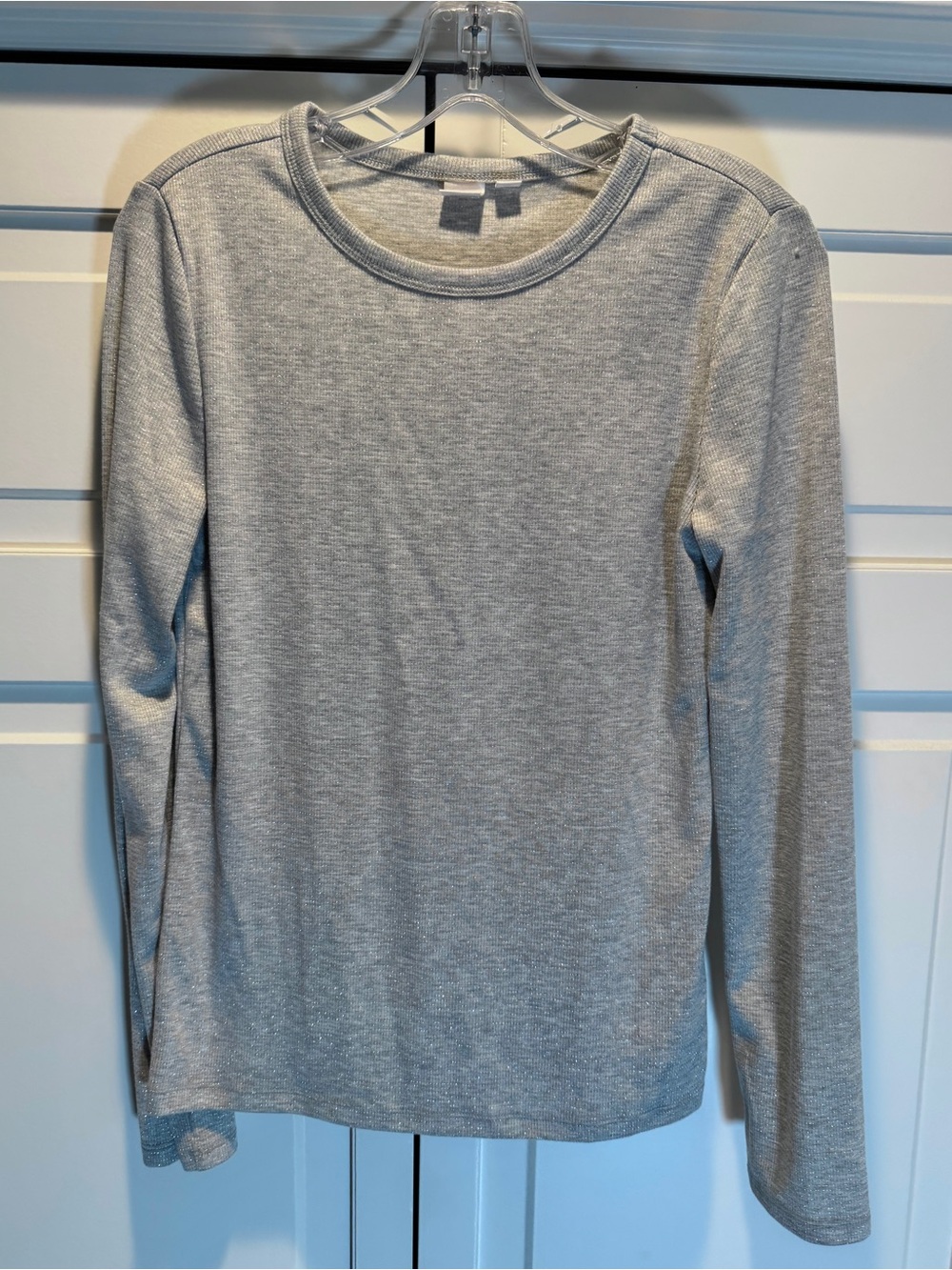 GAP Factory Light Gray Long Sleeve Crew Neck Tee